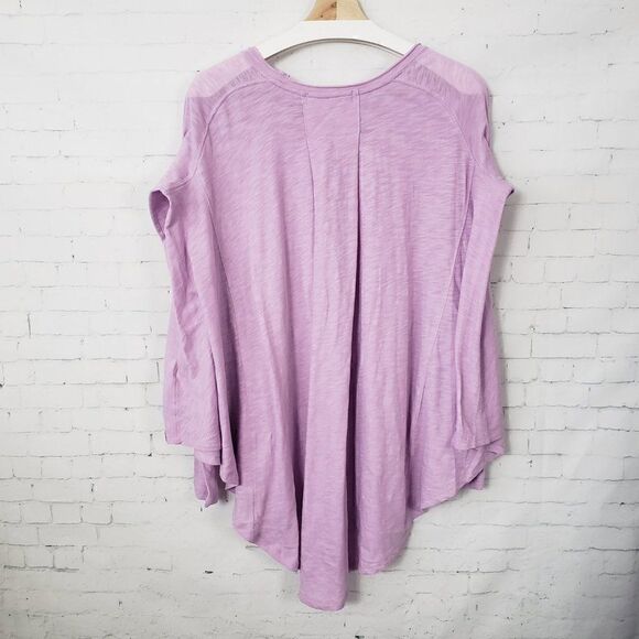 We The Free Aria Trapeze Long Sleeve Top XS Spring Fling Lavender Purple NEW - Picture 7 of 9